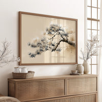 Pine Branch Bends To Morning Light