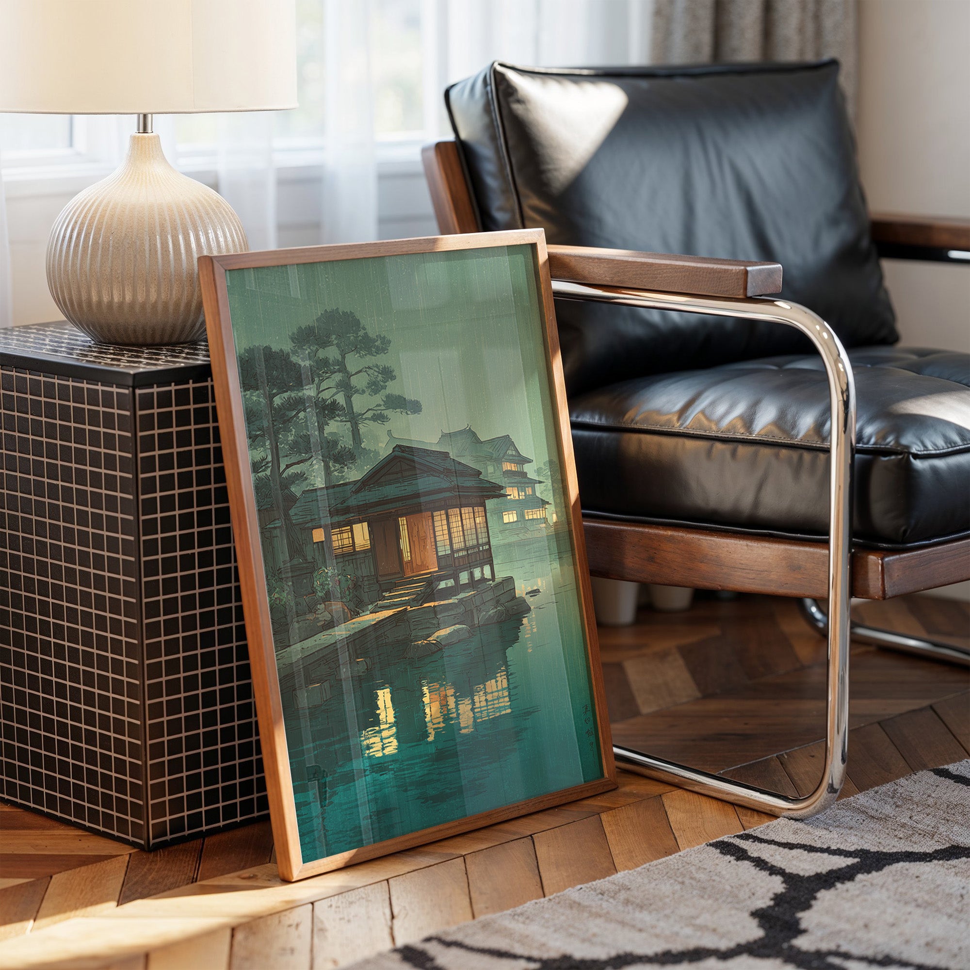 Lanterns Float On Emerald Waters