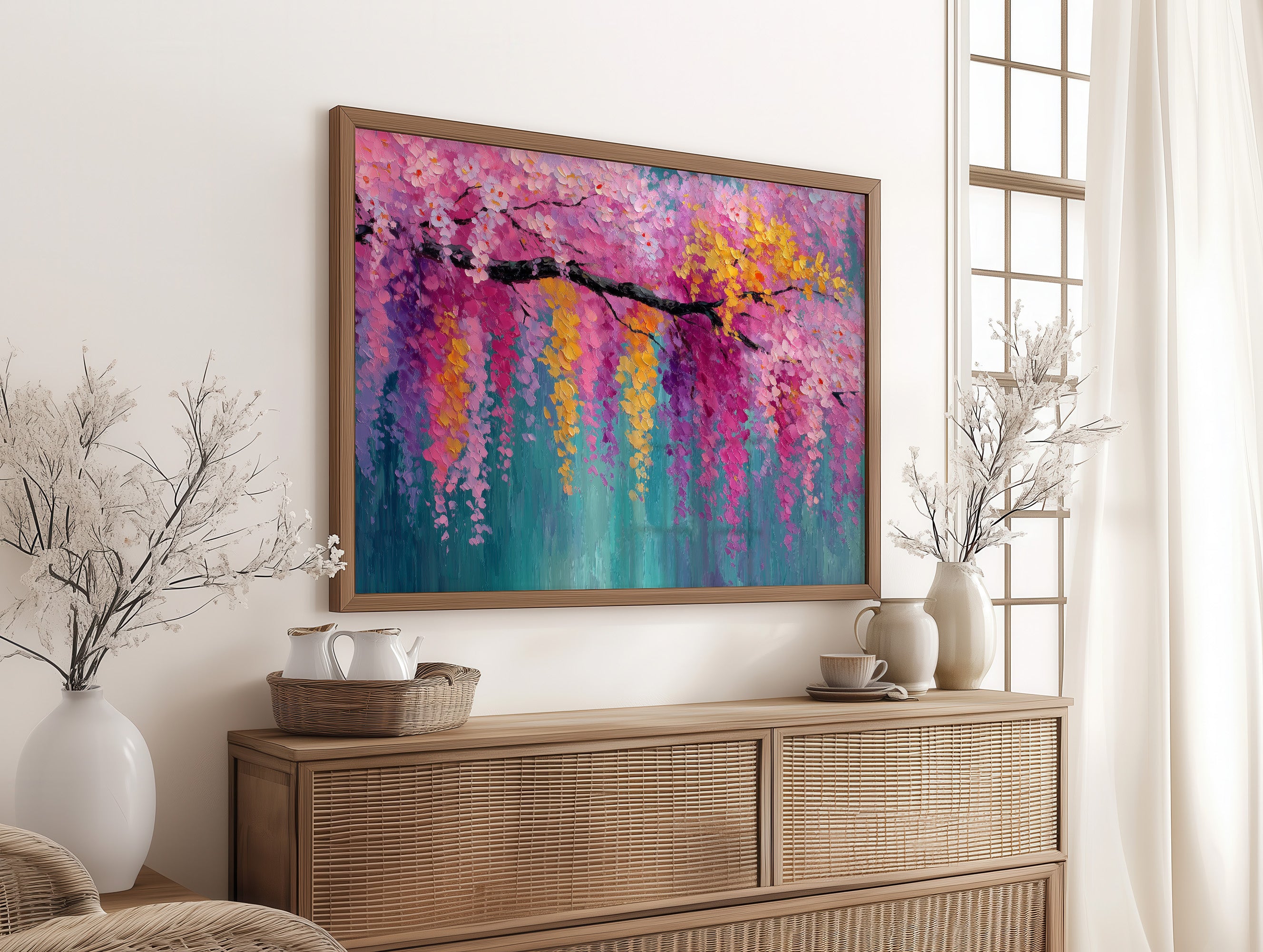 Cherry Blossoms Paint Summer's Symphony