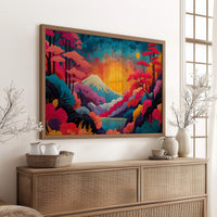 Sacred Mountain Blooms At Dawn