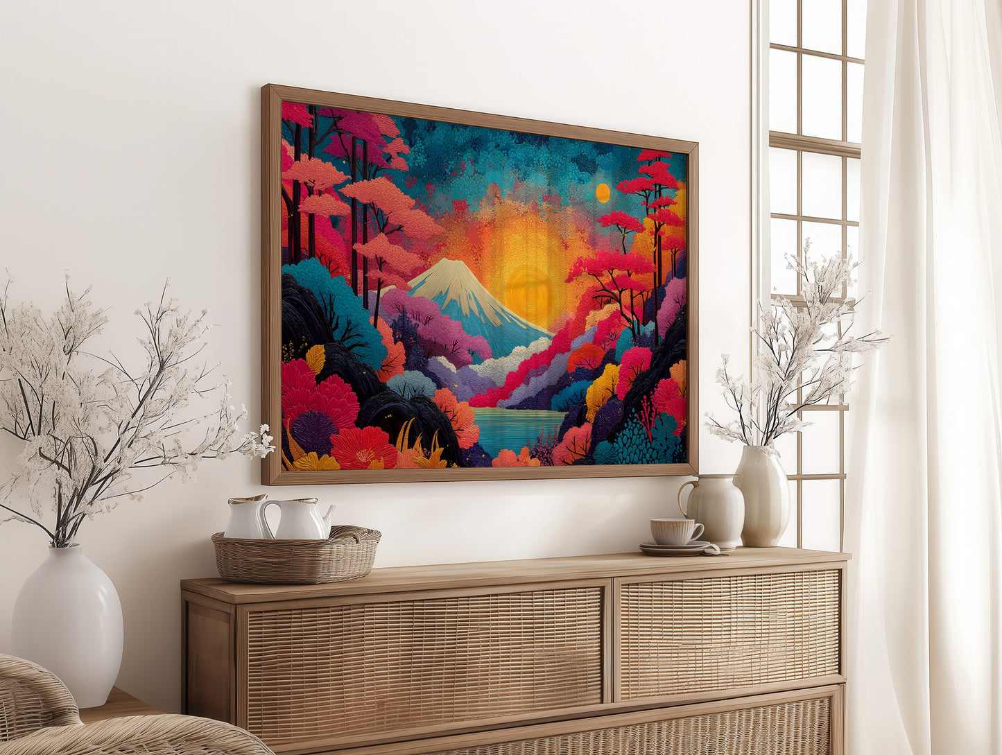 Sacred Mountain Blooms At Dawn