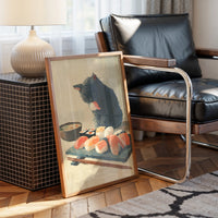 Black Cat's Sushi Adventure Begins