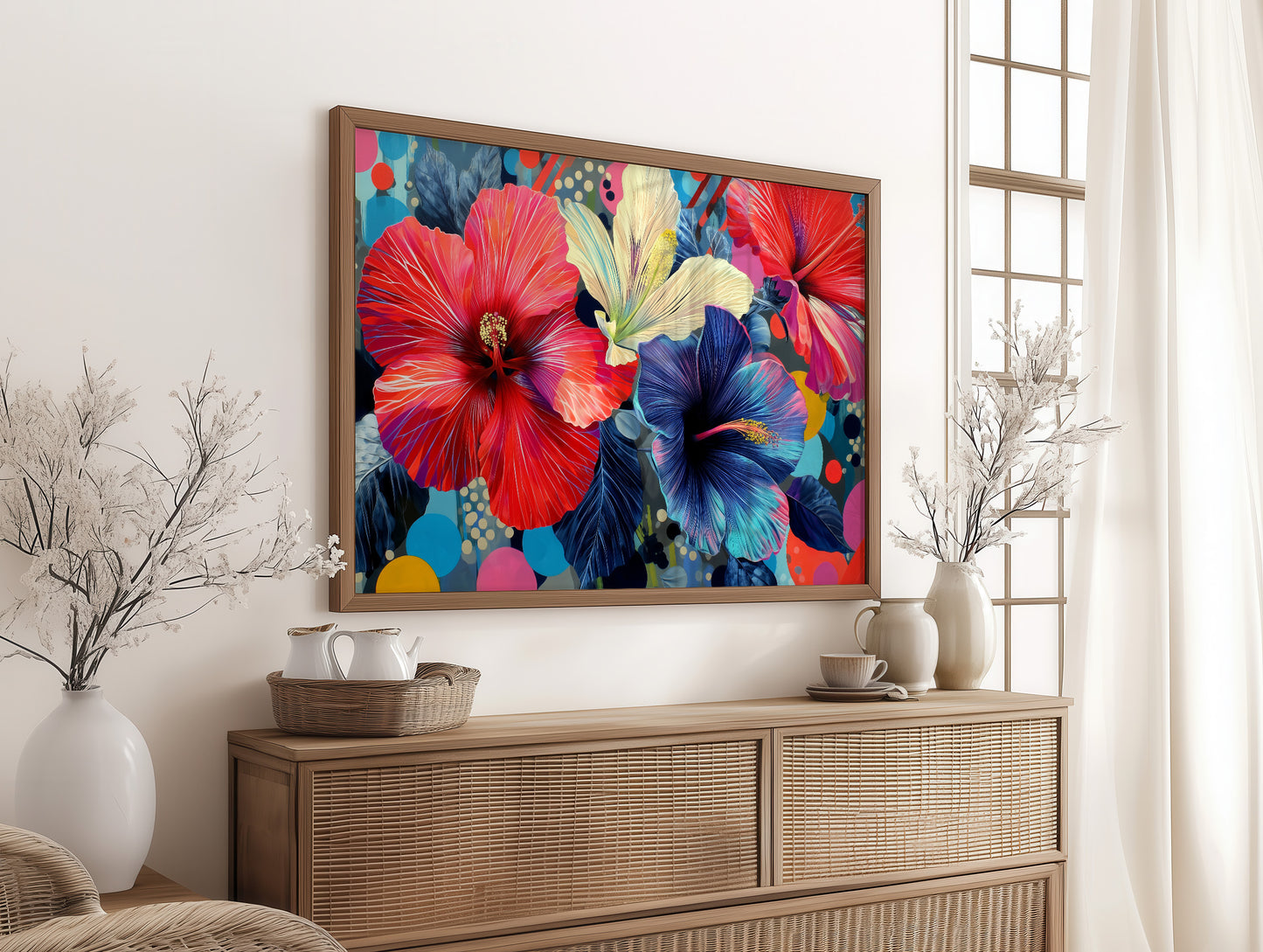 Tropical Blooms Catch Morning Light