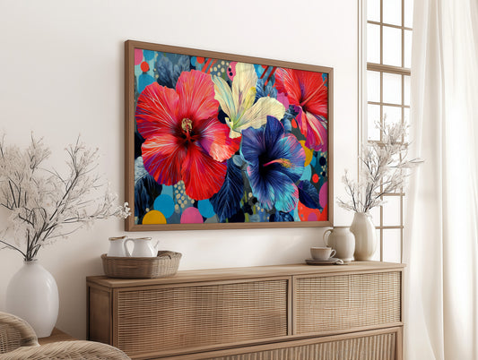 Tropical Blooms Catch Morning Light