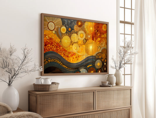 Celestial Currents Flow In Gold