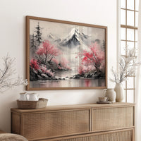 Cherry Blossoms Guard Mountain Temples