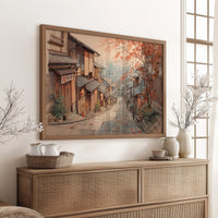 Autumn Maple Graces Ancient Streets