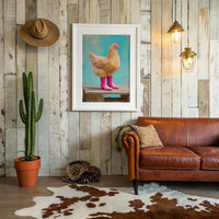 Farmyard Fashionista Struts Pink Boots