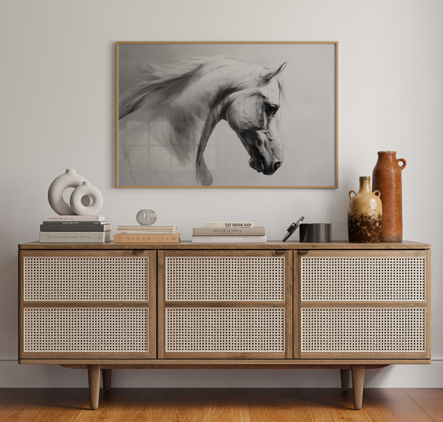 Silent Strength In Charcoal Tones