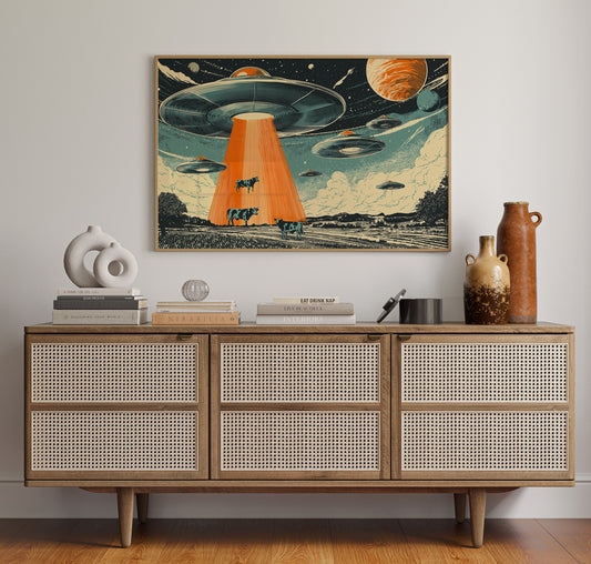 Cosmic Cows Under Orange Beams