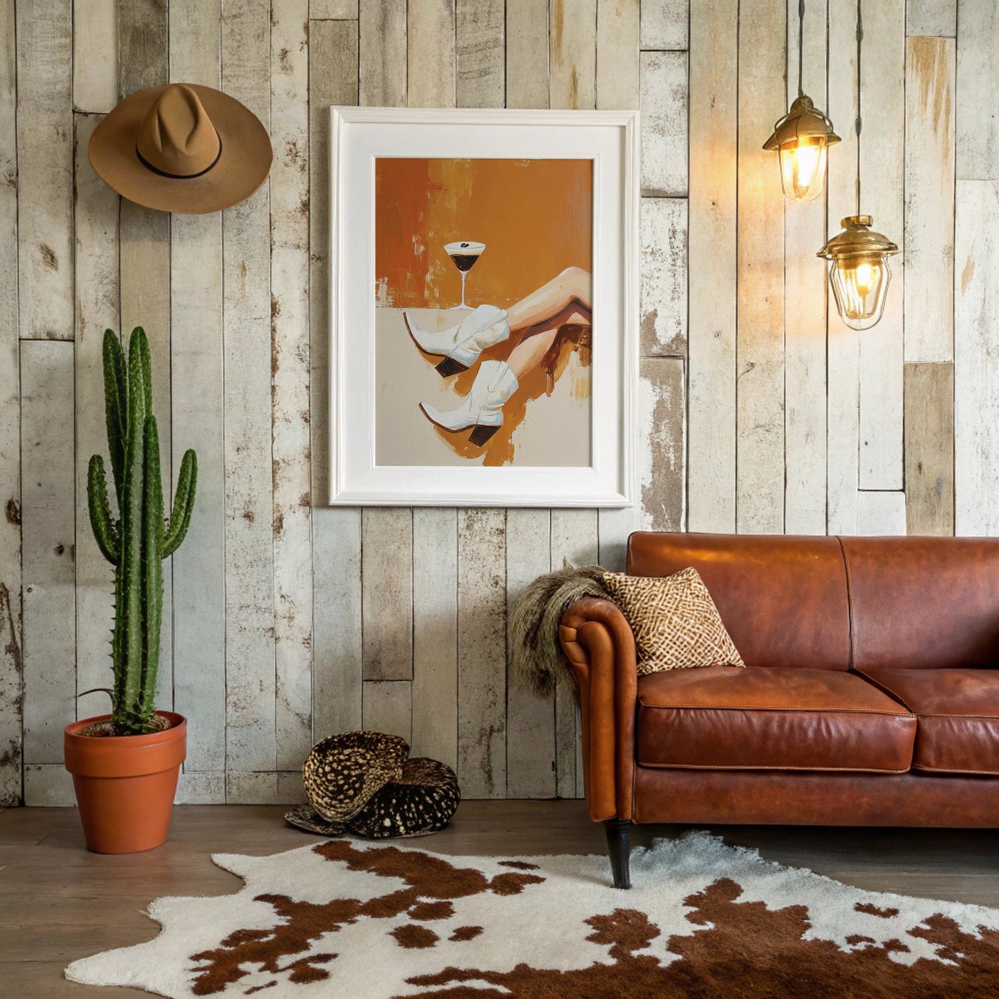 Evening Pause In Amber Light