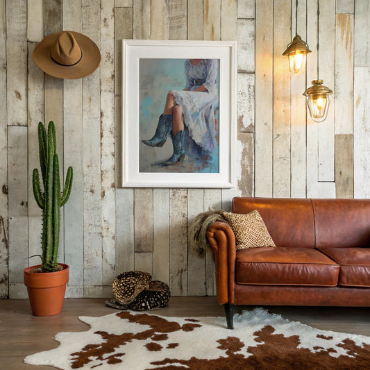 Turquoise Boots Under Lace Skirts