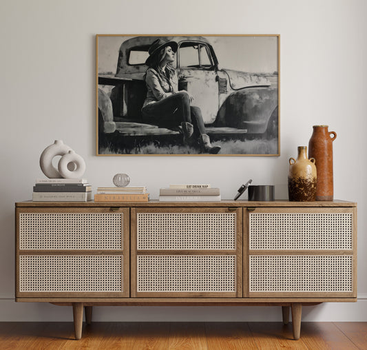 Vintage Soul On Pickup Tailgate