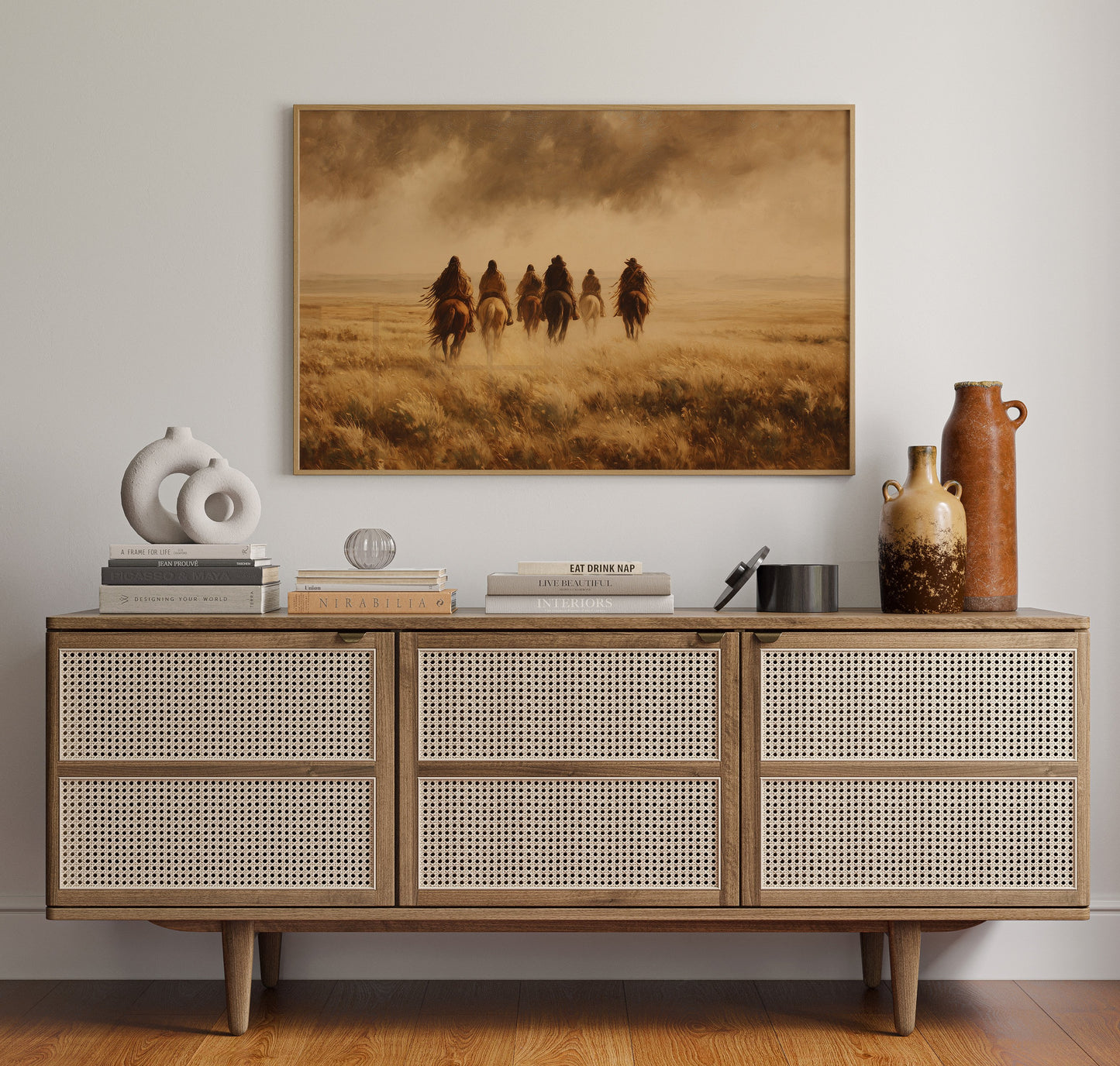 Riders Beneath Amber Skies