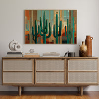 Desert Sentinels In Gilded Light