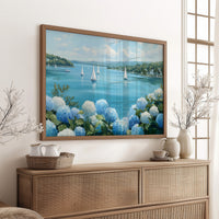 Hydrangeas Dance Along Harbor Shores