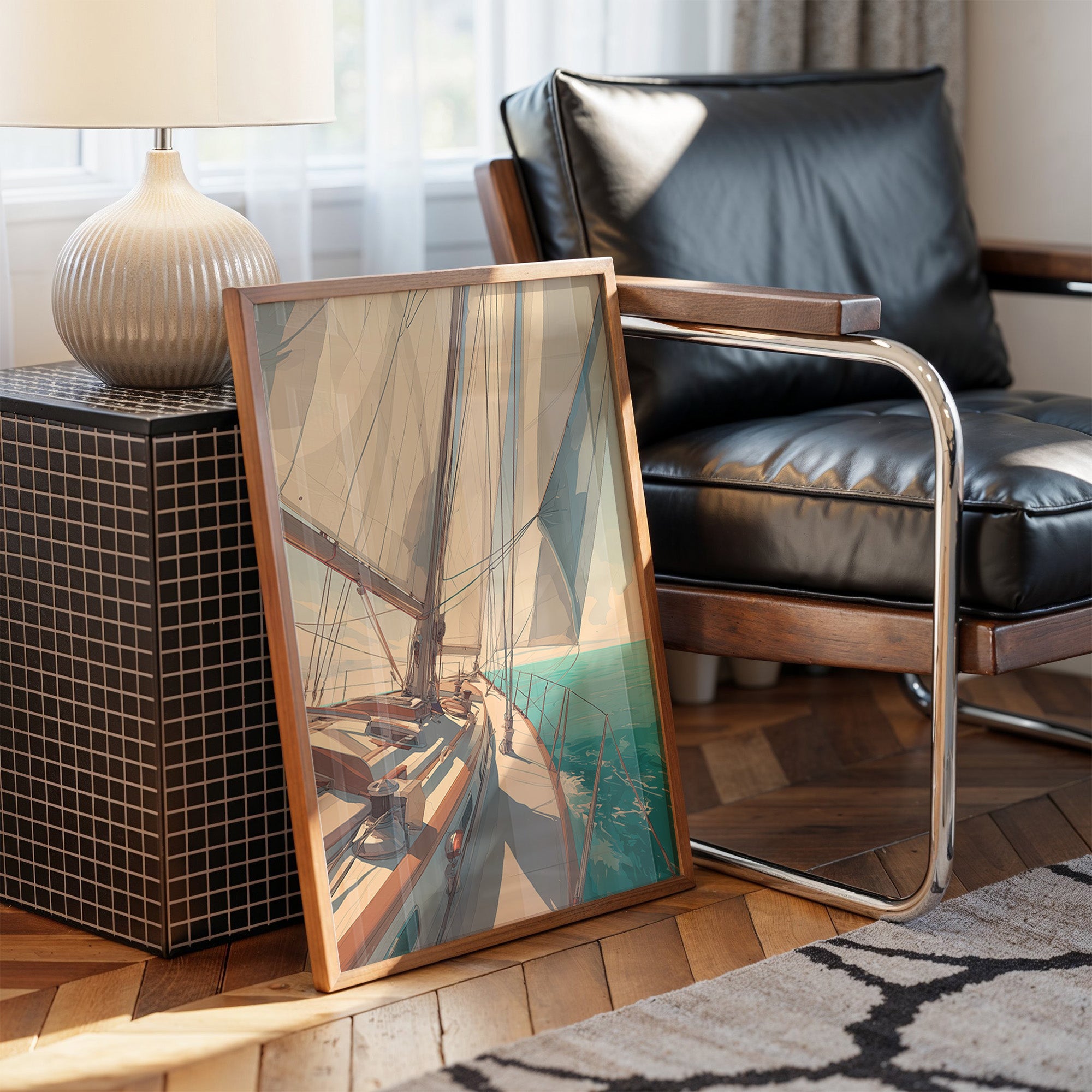 Sailboat Dreams In Afternoon Sun