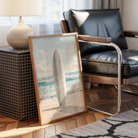 Weathered Board Awaits Morning Tide