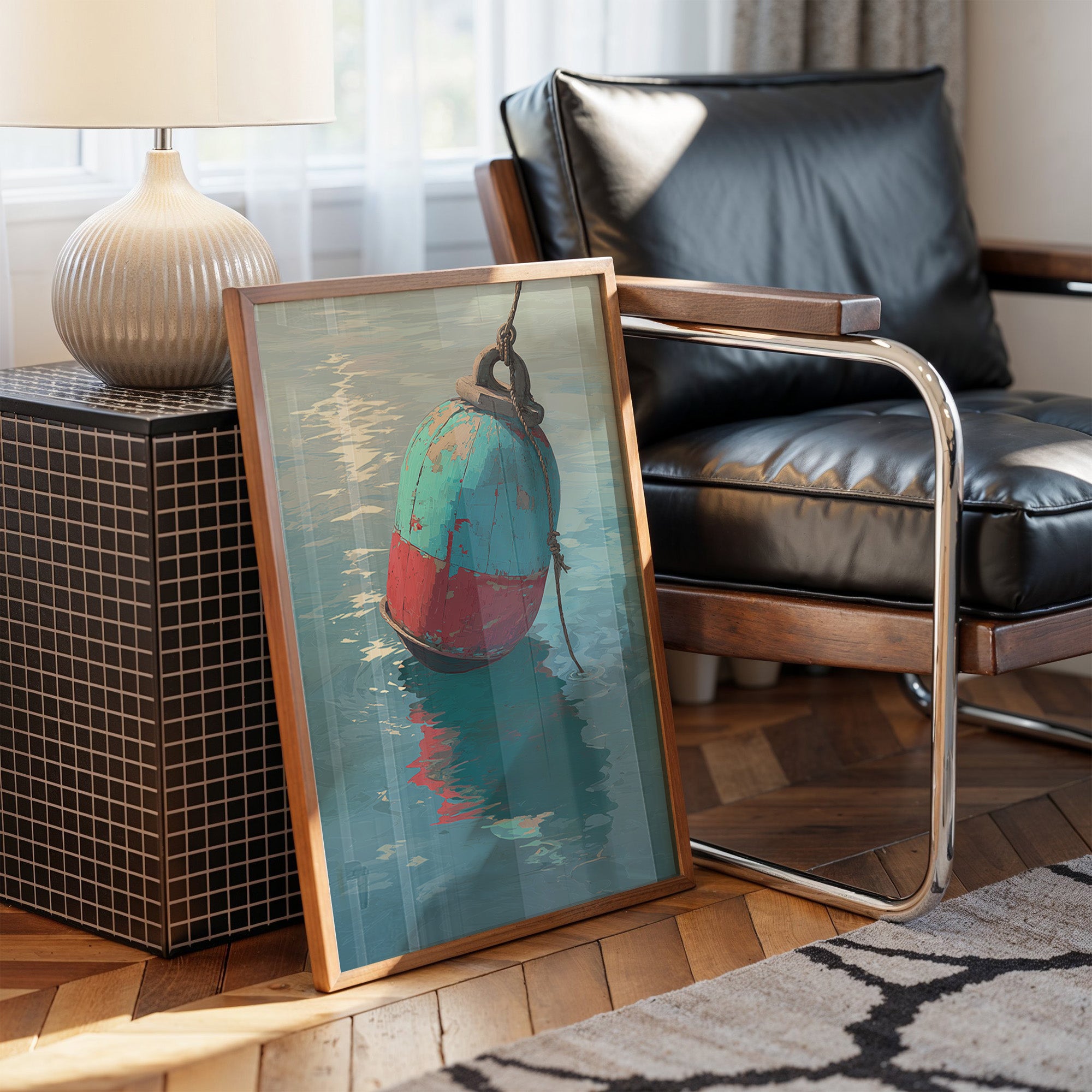 Coastal Buoy Dances With Tide