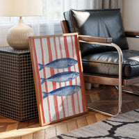 Coastal Blues Meet Striped Shores