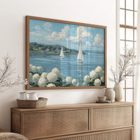 Hydrangeas Bloom By Sailing Waters