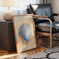 Coastal Memory In Blue Relief