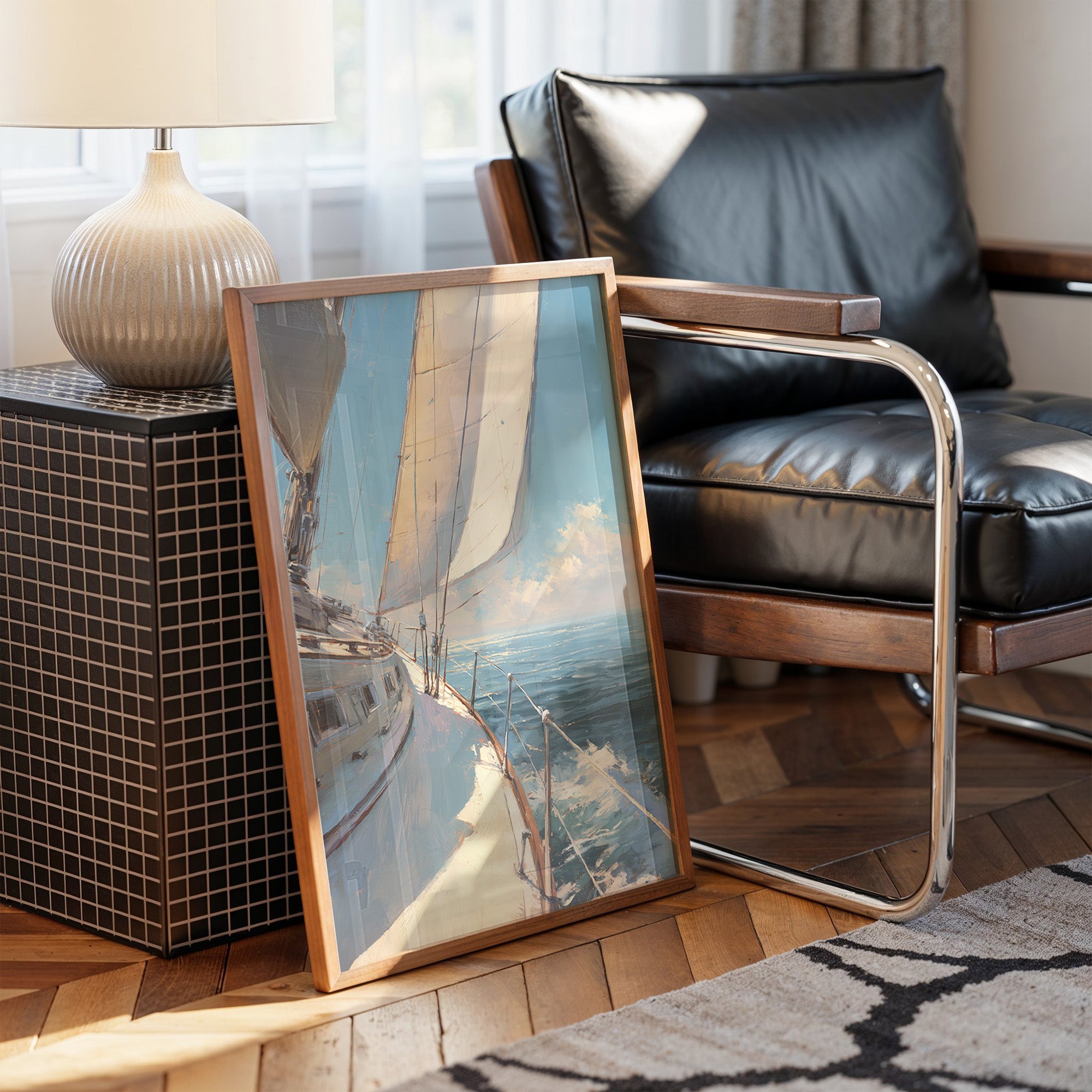 Sails Catch Morning's Azure Promise