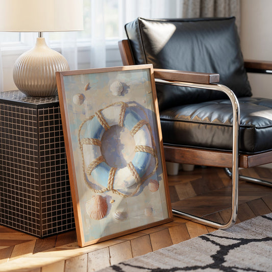 Coastal Memories In Wooden Frame