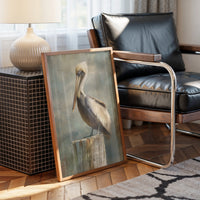 Coastal Watcher On Weathered Perch