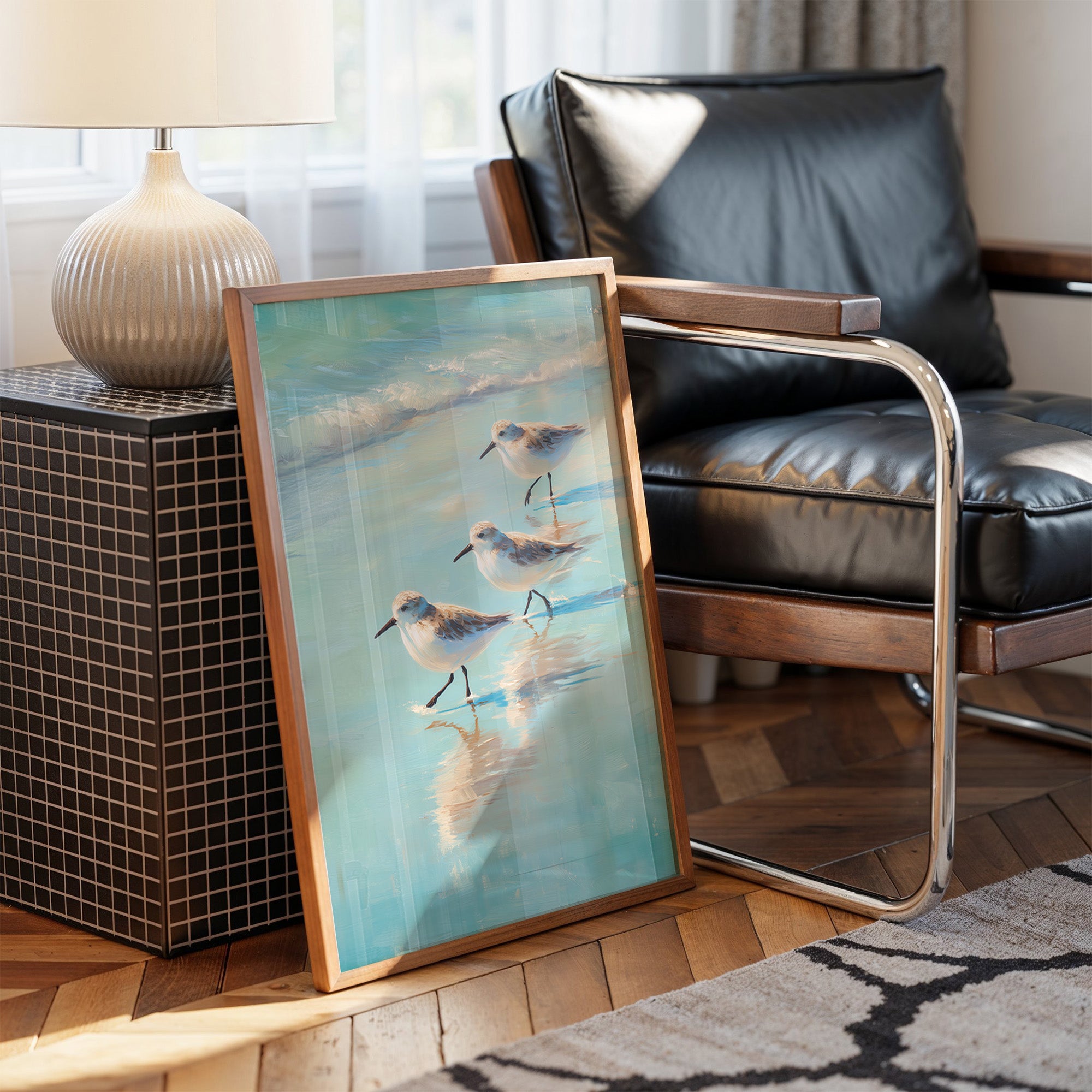 Shoreline Trio At Morning Tide