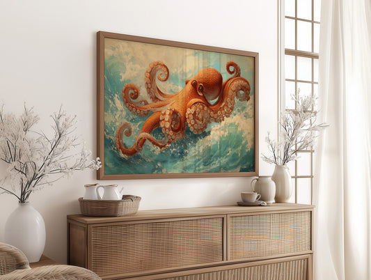 Copper Dancer Rides Turquoise Waves