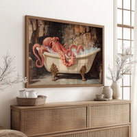 Crimson Tentacles In Vintage Bath