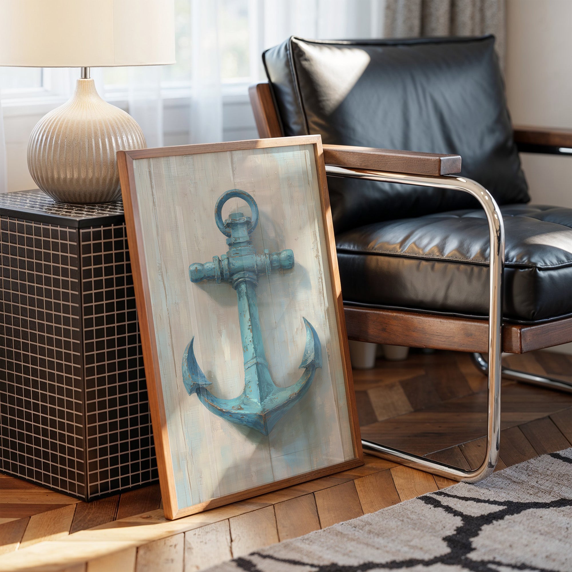 Teal Harbor Rests By Leather