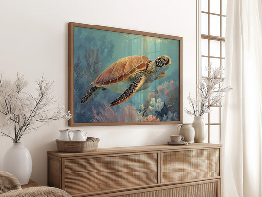 Ancient Voyager Through Turquoise Depths