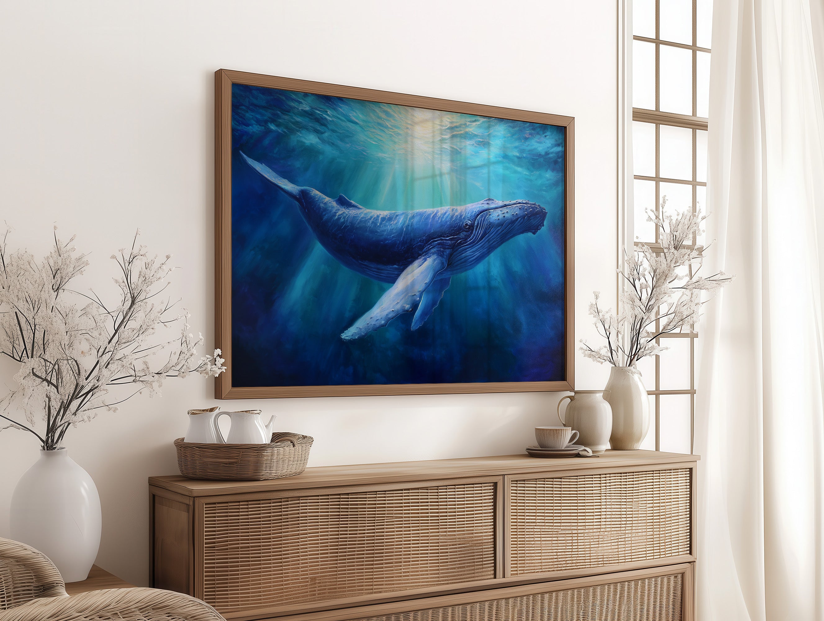 Ocean Giant In Azure Depths