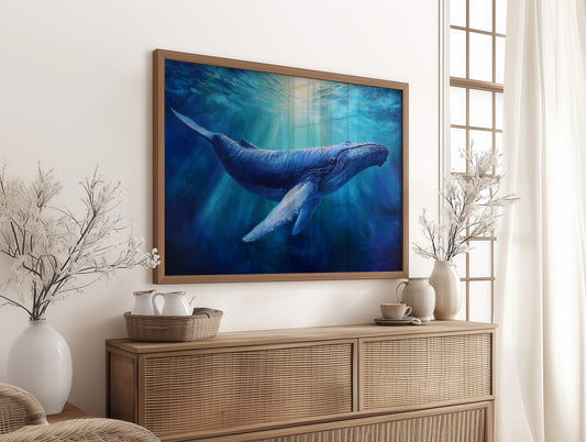 Ocean Giant In Azure Depths