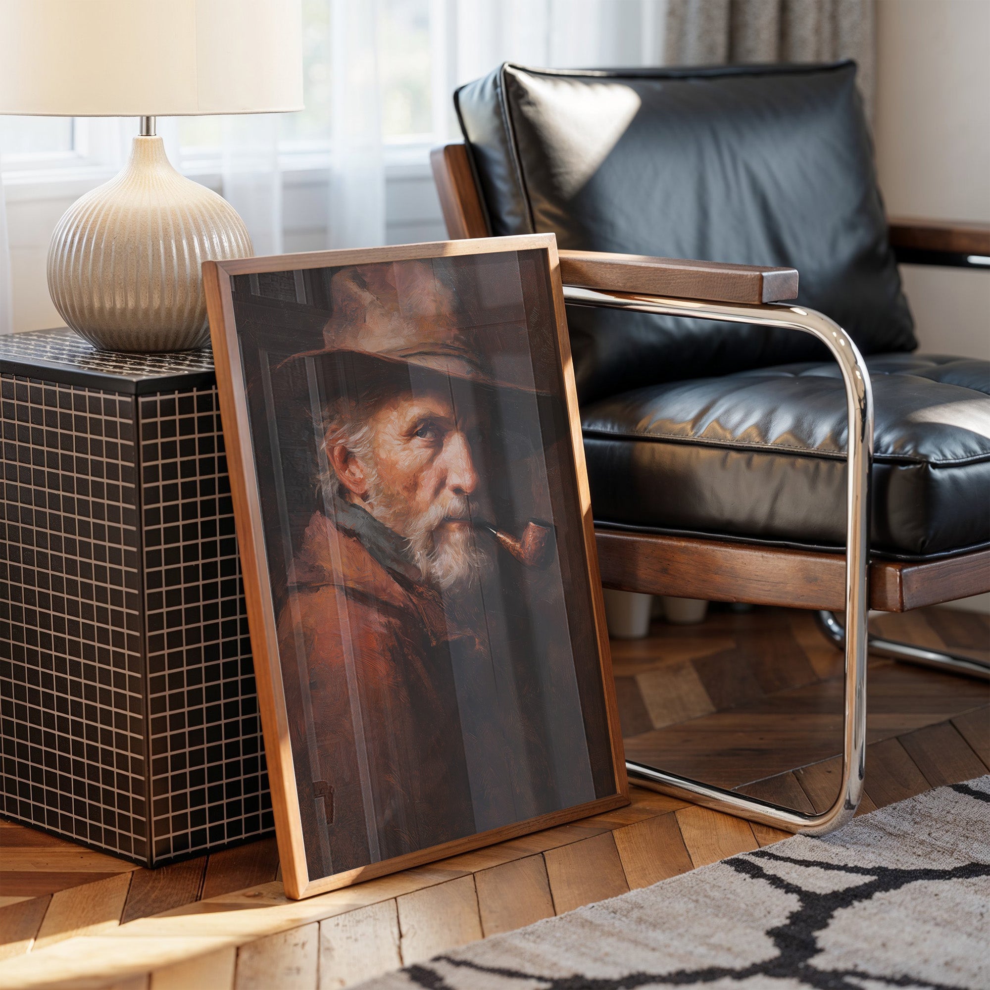 Wisdom Smokes From Wooden Frame