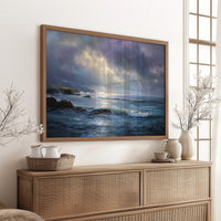 Light Breaks Through Ocean Storm