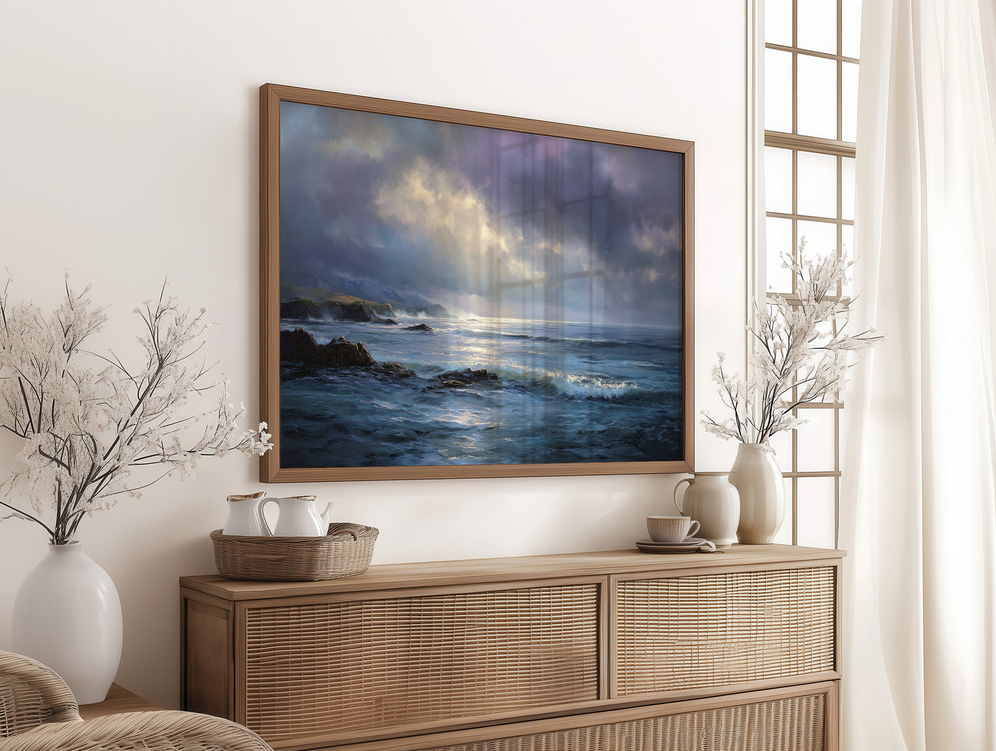 Light Breaks Through Ocean Storm