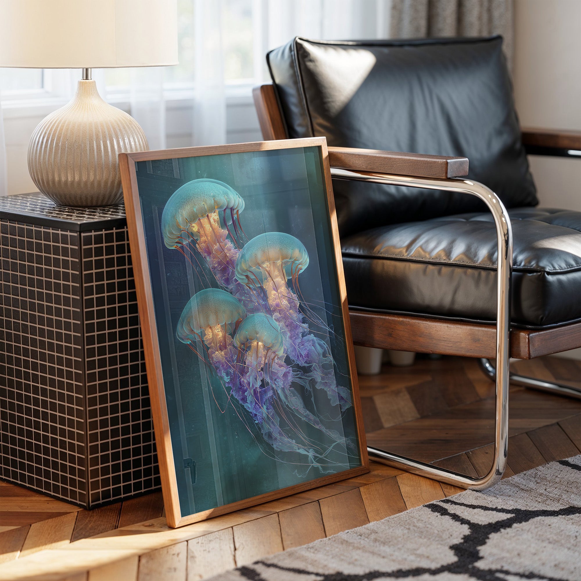 Ocean Ballet In Teal Depths