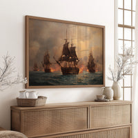 Galleons Dance Through Fiery Seas