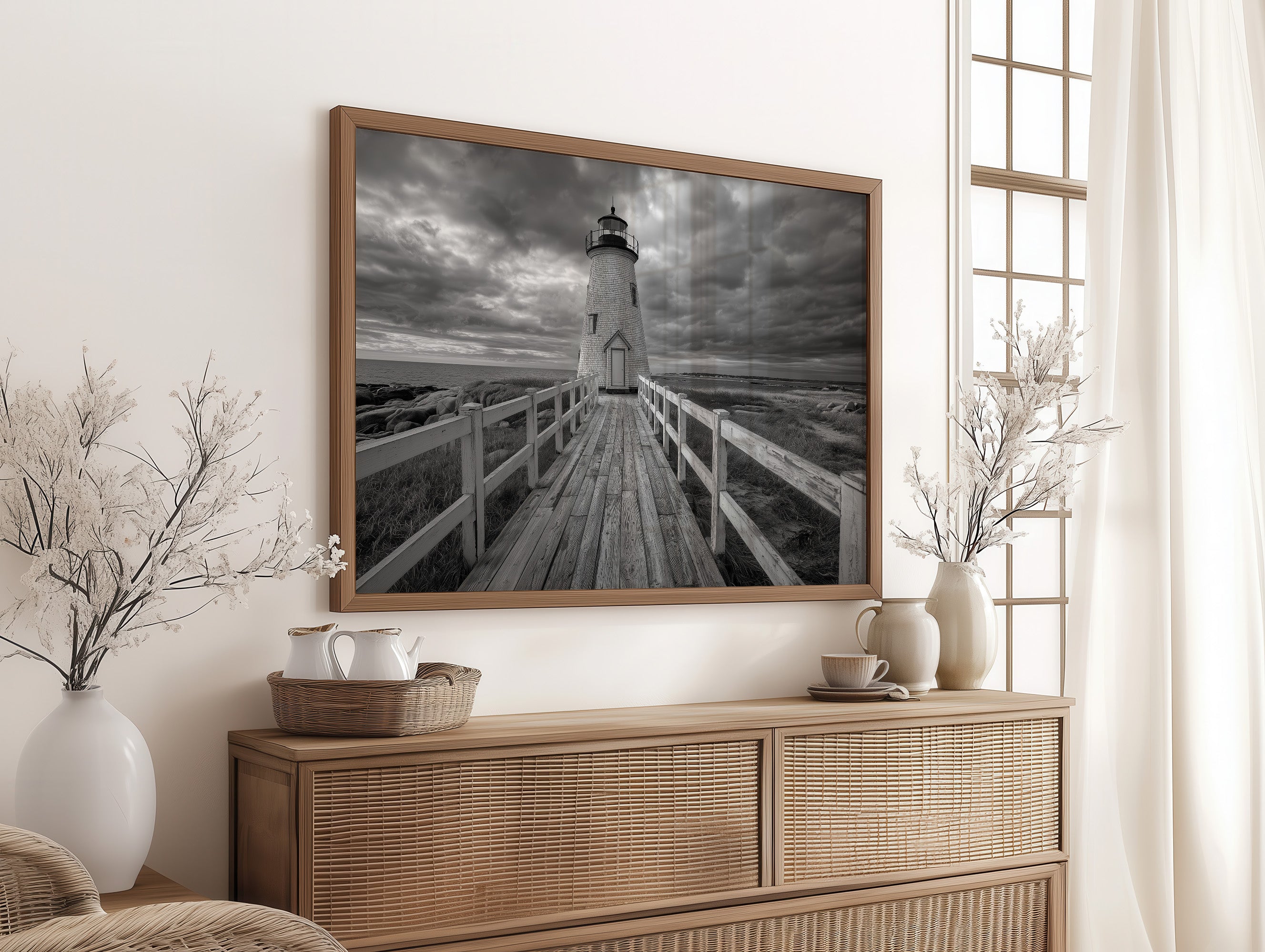 Wooden Path To Coastal Sentinel