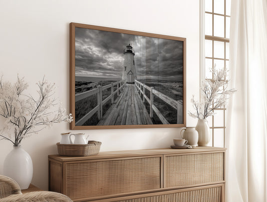 Wooden Path To Coastal Sentinel