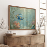 Blue Dancer In Coral Symphony