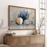 Seashells Dance In Coastal Blue