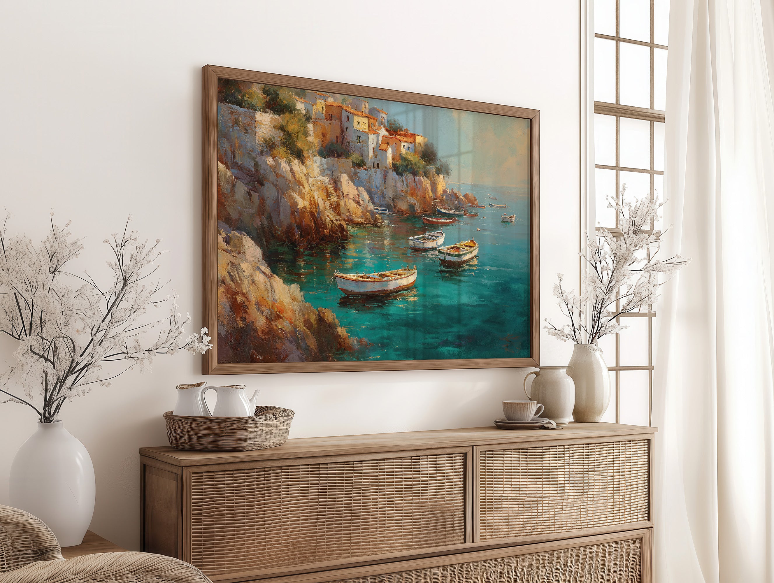 Cliffside Village Meets Azure Waters