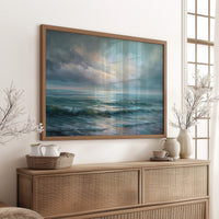 Ocean Breaths Between Storm Clouds