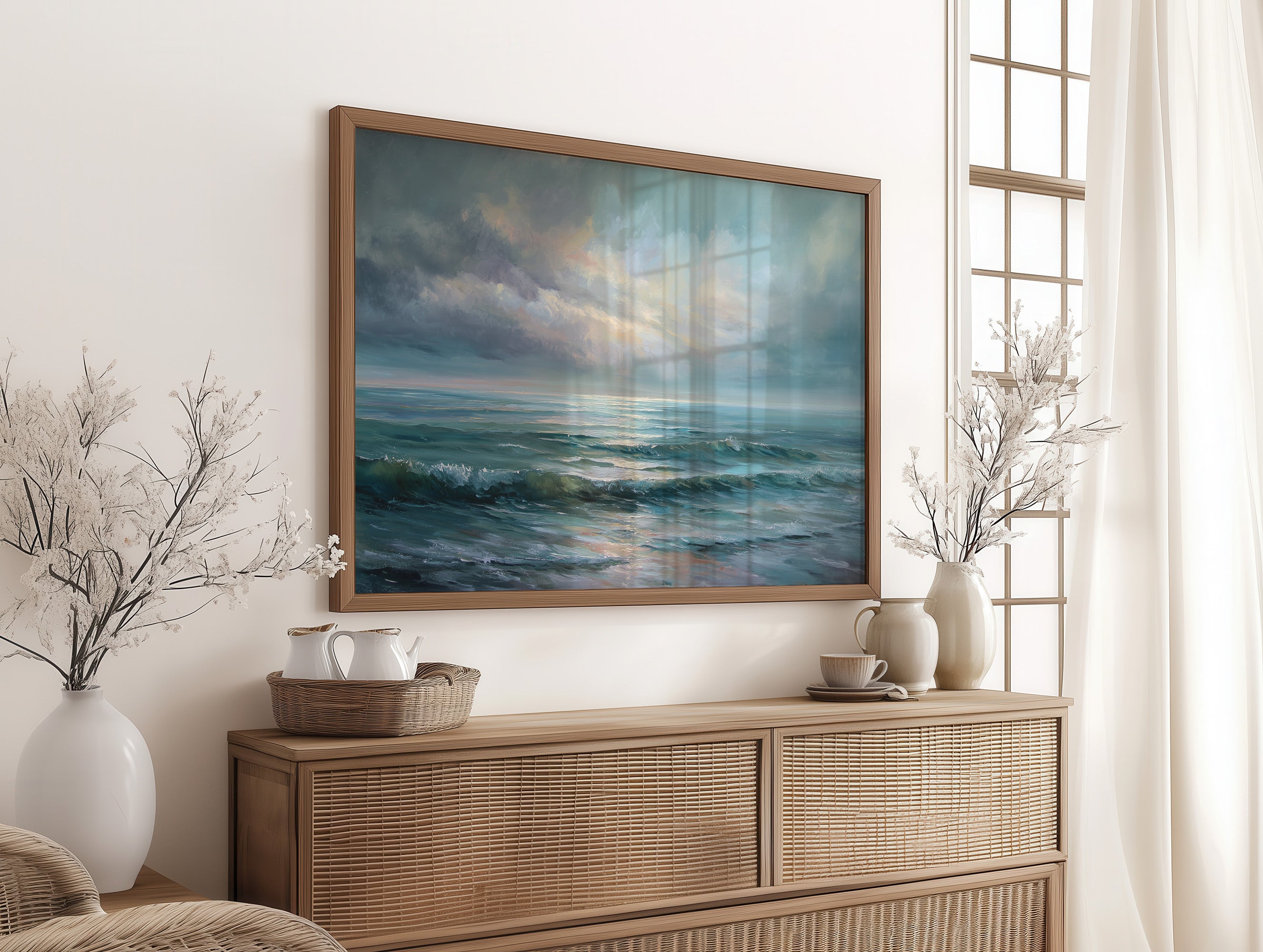 Ocean Breaths Between Storm Clouds