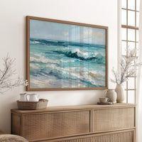 Teal Waves Beckon Morning Light