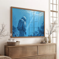 Ocean Explorer In Azure Depths